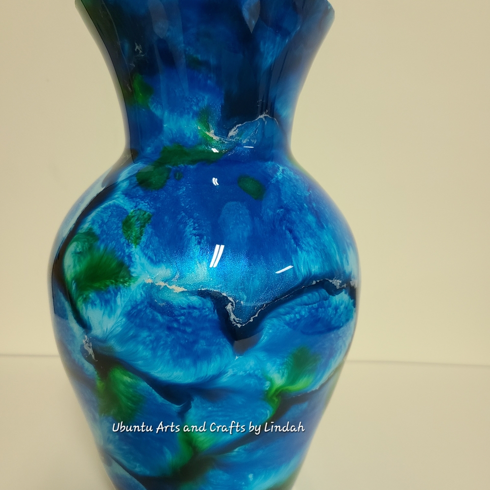 Blue and Green Vase